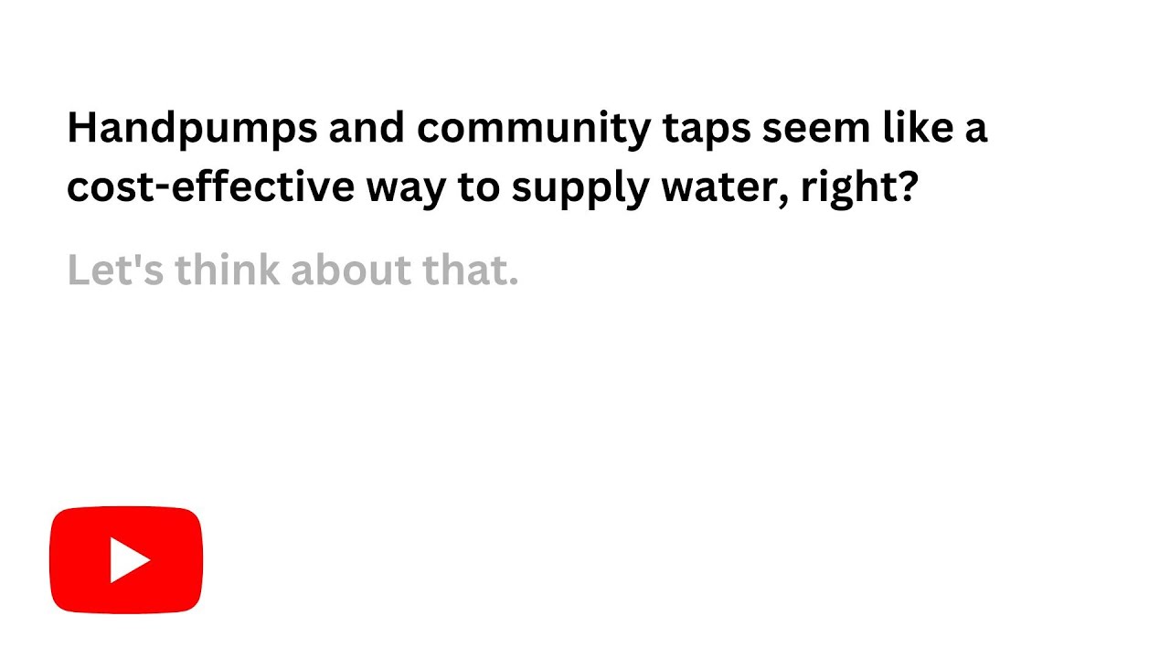 Piped water saves lives