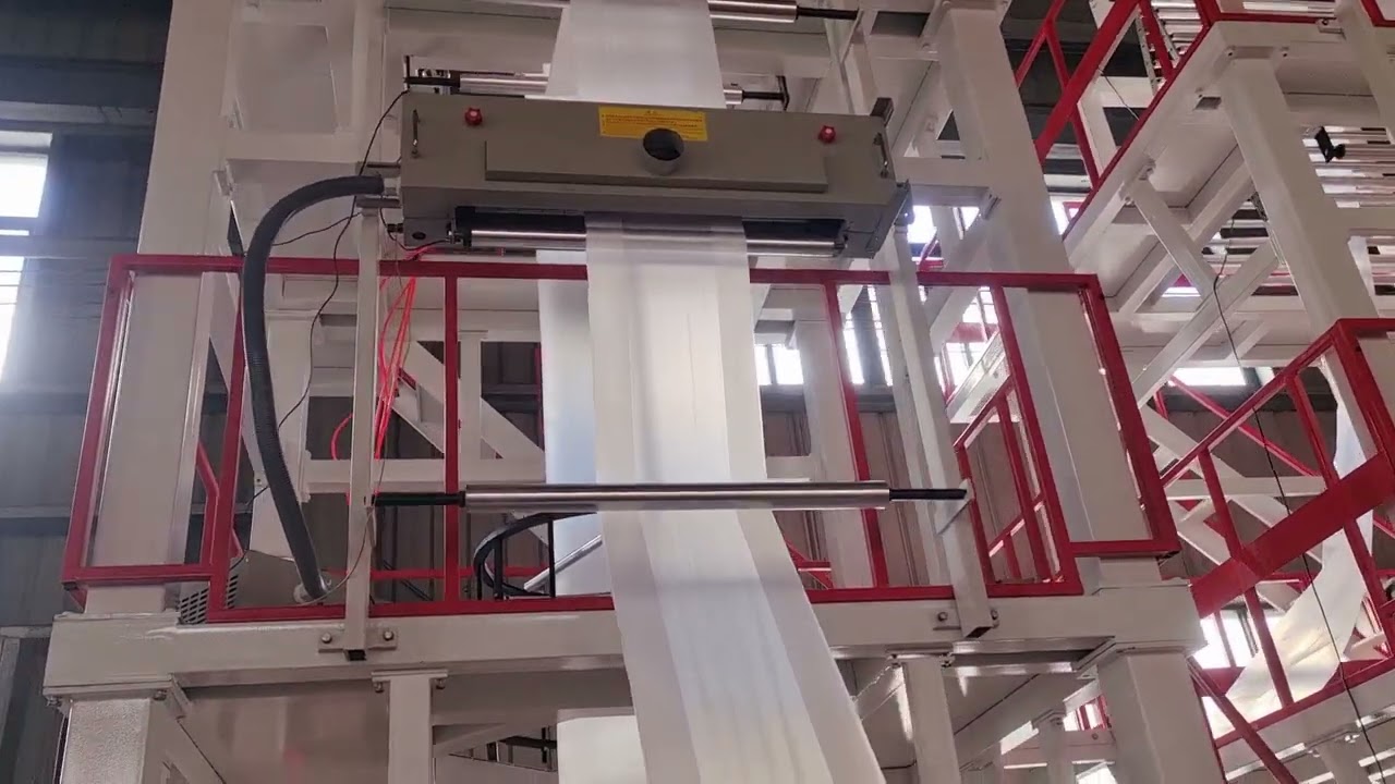 high speed automatic HDPE film blowing machine.