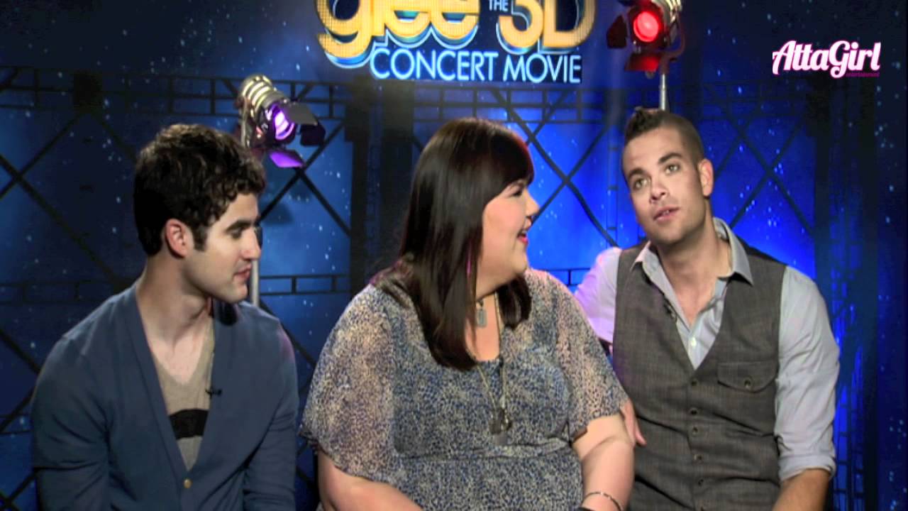 Darren Criss, Ashley Fink & Mark Salling talk Glee in 3D the concert film
