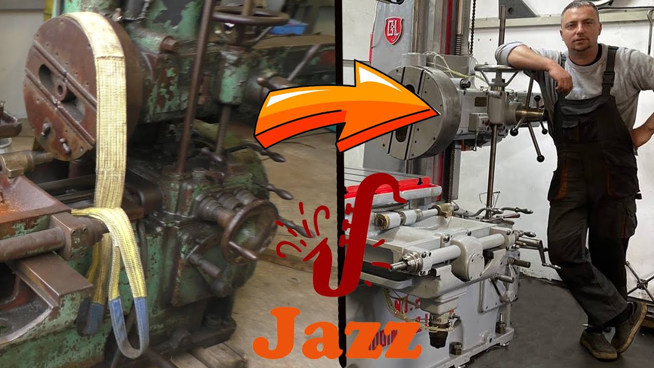 RESTORATION Giddings & Lewis No25-RT.  Bonus JAZZ video.