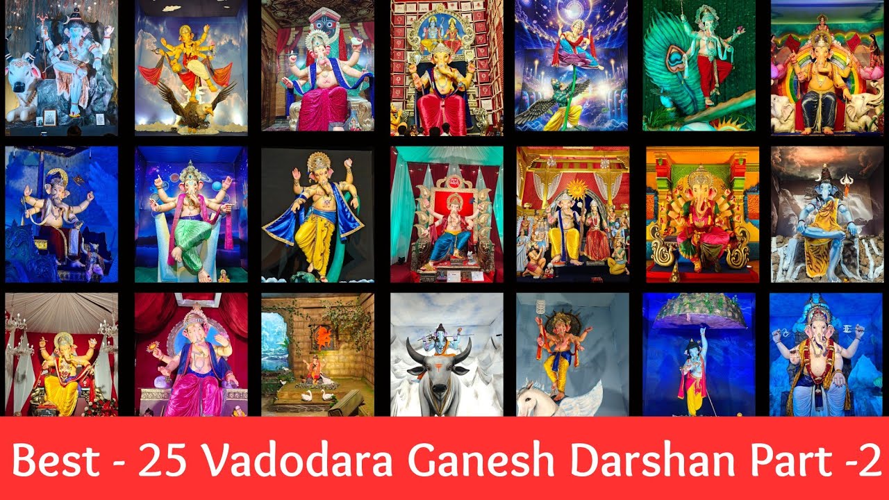 Vadodara Ganpati Darshan 2025 | Most Beautiful Ganesh Idols | Vadodara Ganpati 2025
