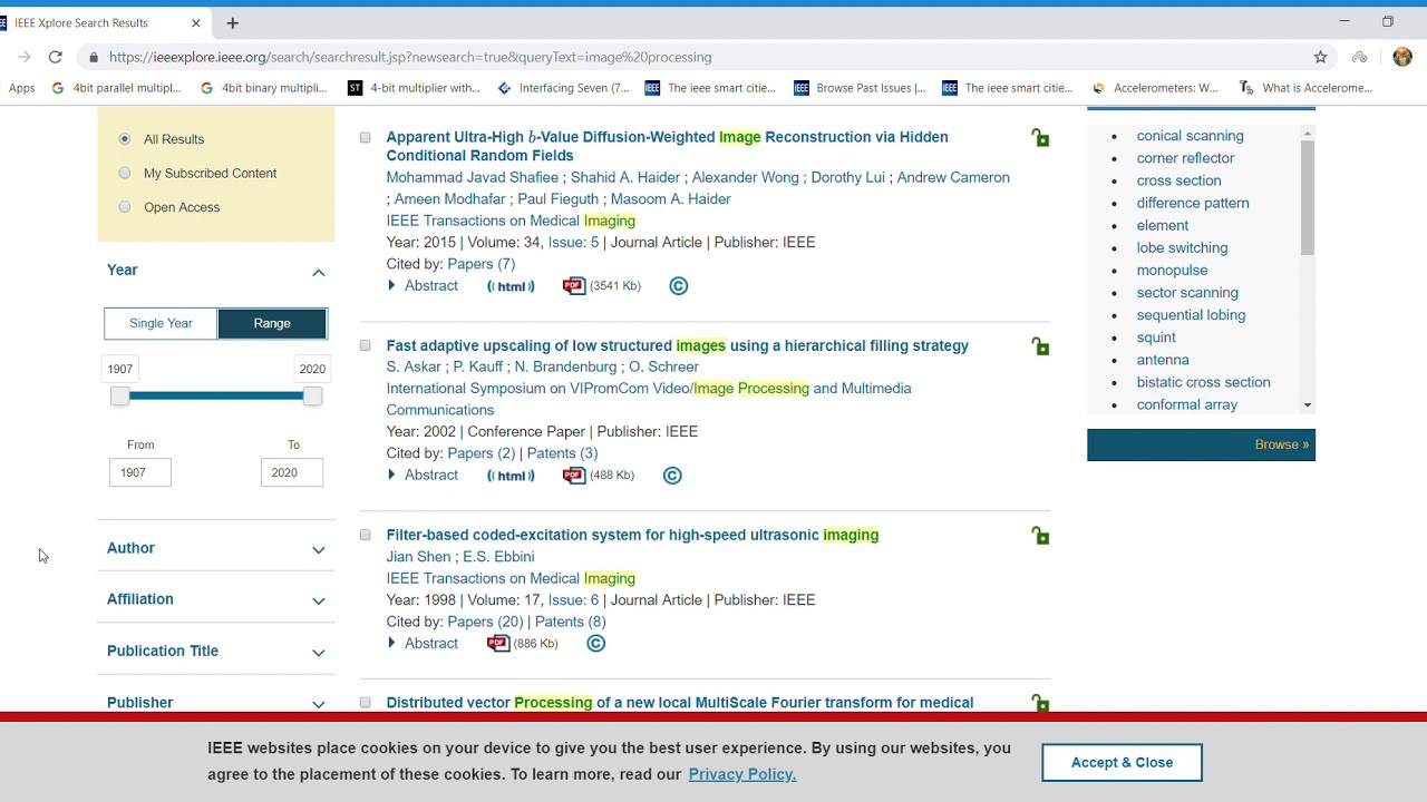How to search IEEE papers,journals,    etc