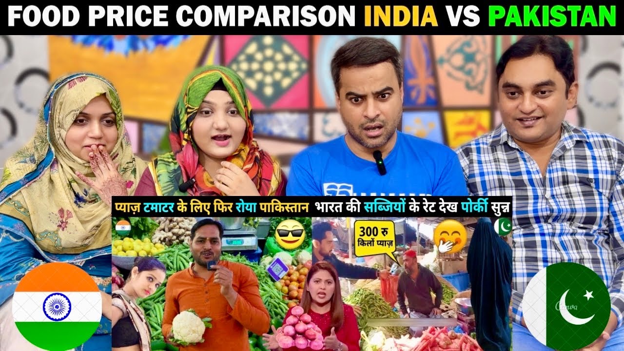 Food Price Comparison Between India And Pakistan | Vegetables And Fruits Price Comparison | Reaction