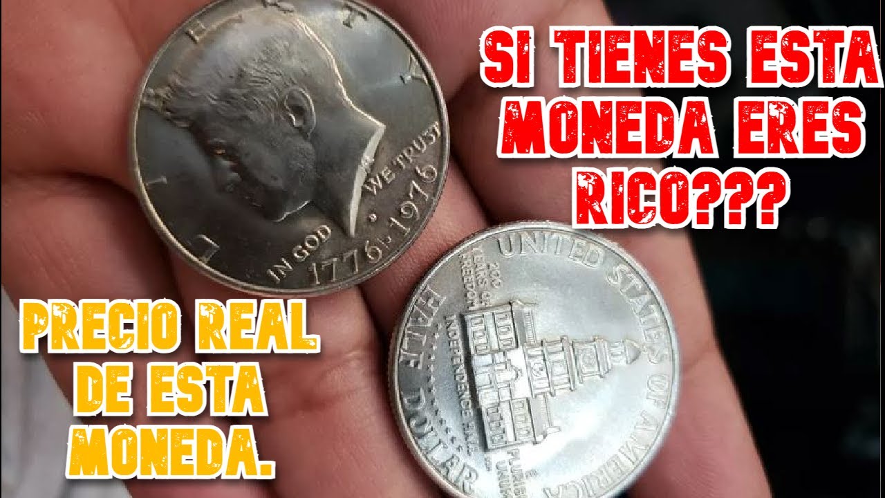 ESTA MONEDA VALE MILES DE DOLARES🤑🤑🤑 TE CUENTO EL VERDADERO PRECIO. HALLF DOLLAR 1976 1776