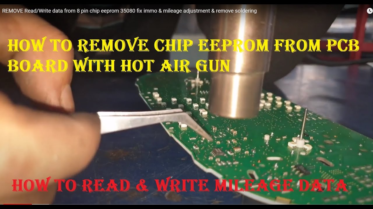 УДАЛЕНИЕ Чтение/запись данных с 8-контактного чипа EEPROM 35080, исправление иммобилайзера и корр...