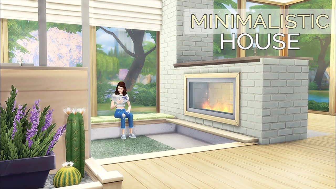 Base Game: Modern Minimalistic House | No CC or Mods | The Sims 4 | Stop Motion