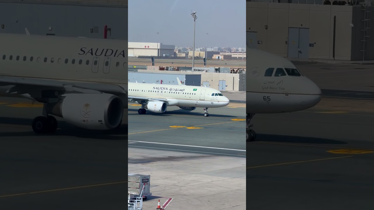 Jeddah Airport Saudi Arabia | Saudia airlines A320 | #jeddahairport #saudiarabia #saudiaairlines