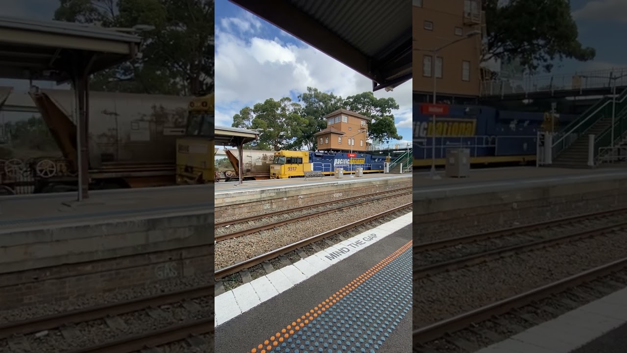 Coal train passing Maitland station