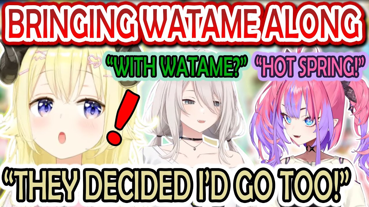 Watame Finds Out Botan & Vivi Are Taking Her to a Hot Spring Without Asking