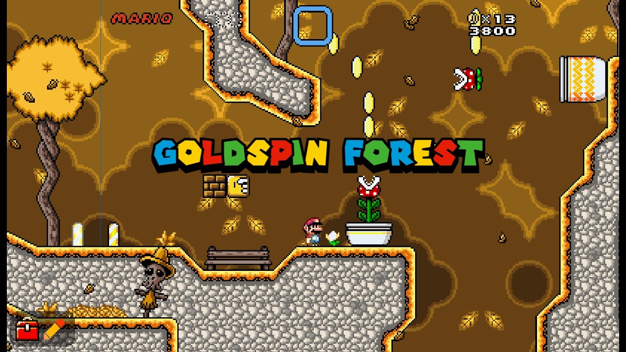 Goldspin Forest - Super Mario Construct