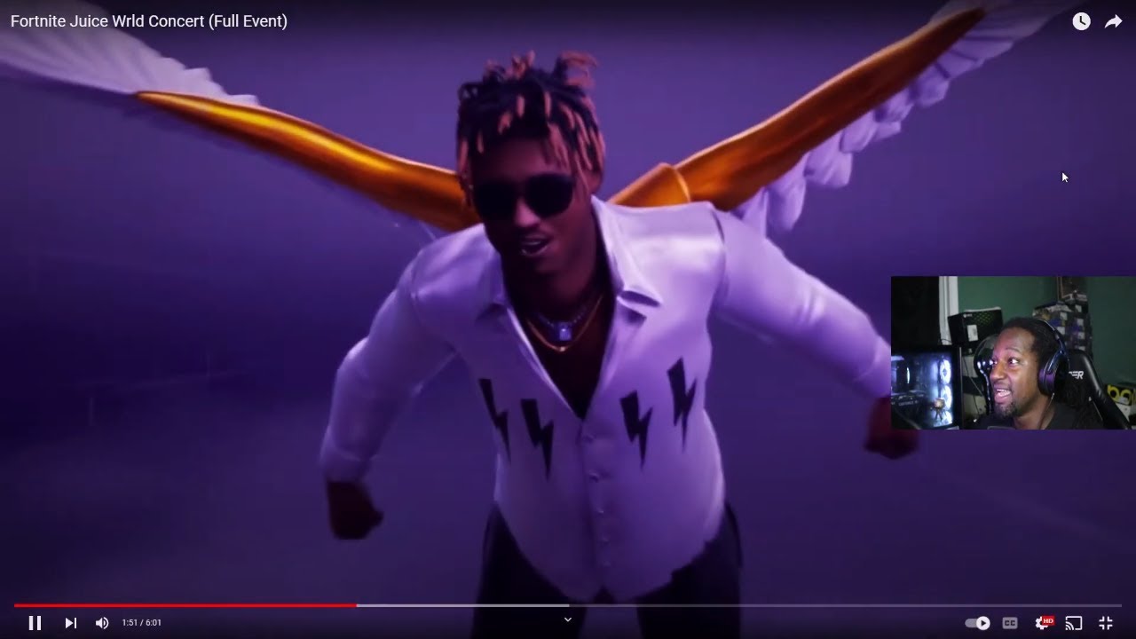 Fortnite Juice Wrld Concert (Full Event) CHIdrizzay Reaction