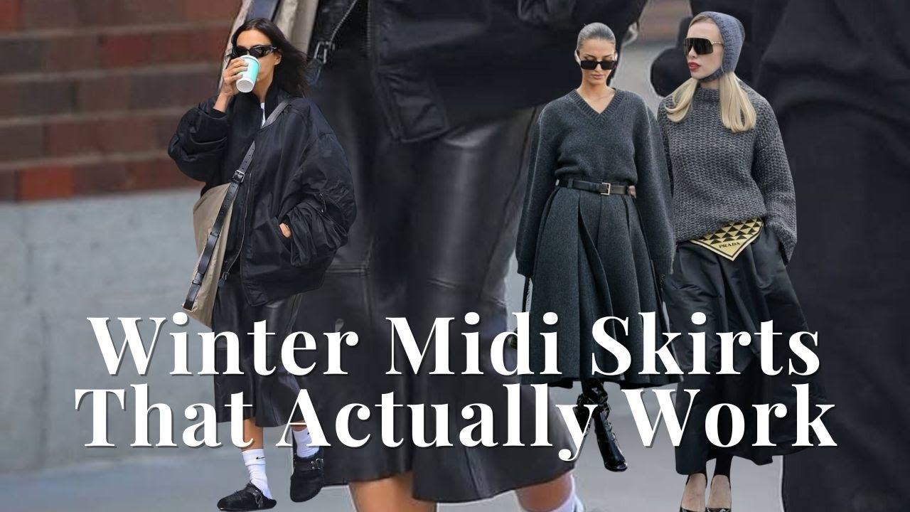 Winter Midi Skirt Style Guide | Pencil, Flare & Pleated Skirts That Actually Work