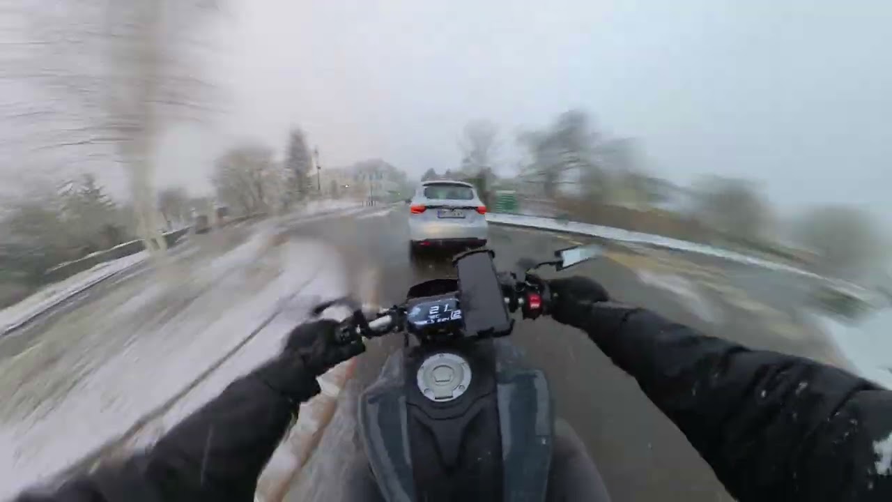 MT-07 Snow Ride ❄️ | Summer tires | Essonne 91 – South of Paris