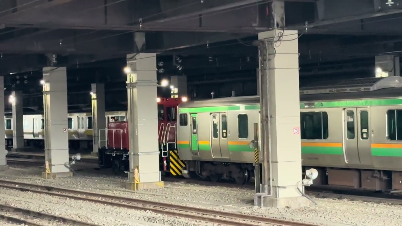 2026/1/29 E231系1000番台U586編成が大宮工場内に押し込められる