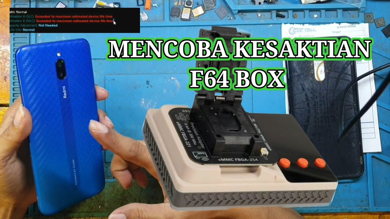 MENCOBA KESAKTIAN F64 ULTRA BOX | REPLACE & REPAIR IC EMMC REDMI 8A PRO TANPA SENGGOL CPU 🔥🔥🔥