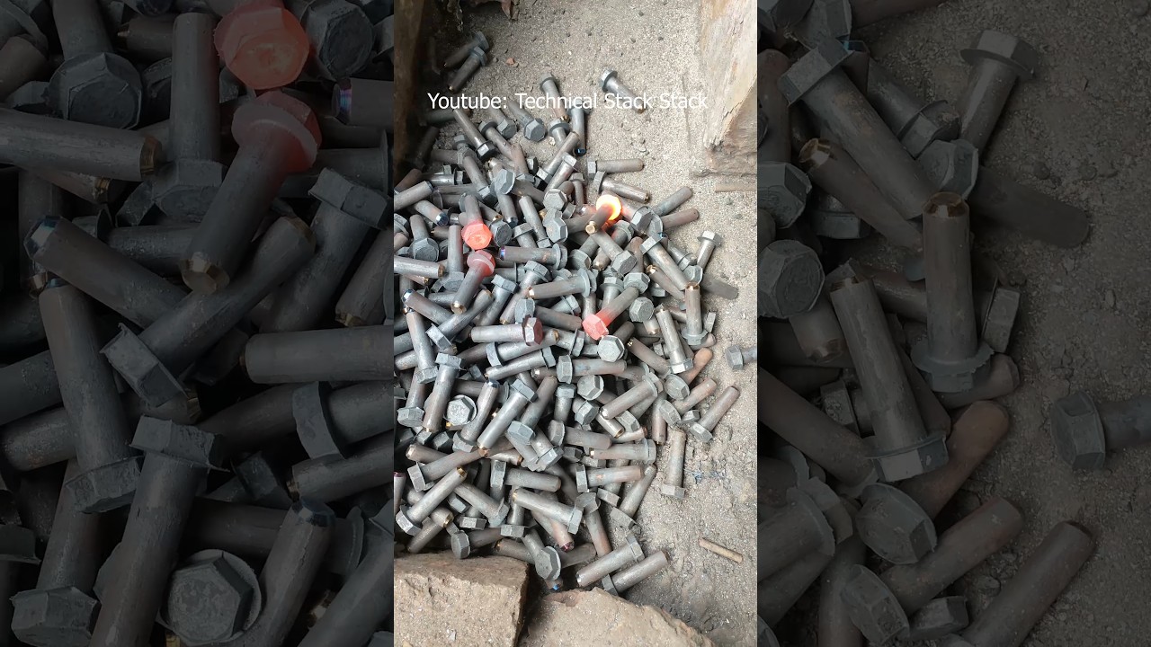 Production of Hex Nut Bolt  #shorts #helloskills #youtubeshorts