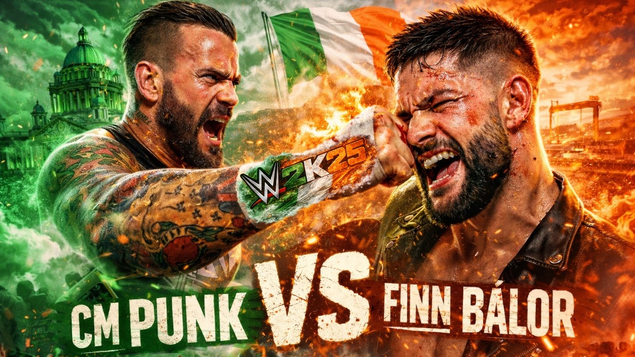 WWE 2K25: Финн Балор против Си Эм Панка. Чемпионский матч.
