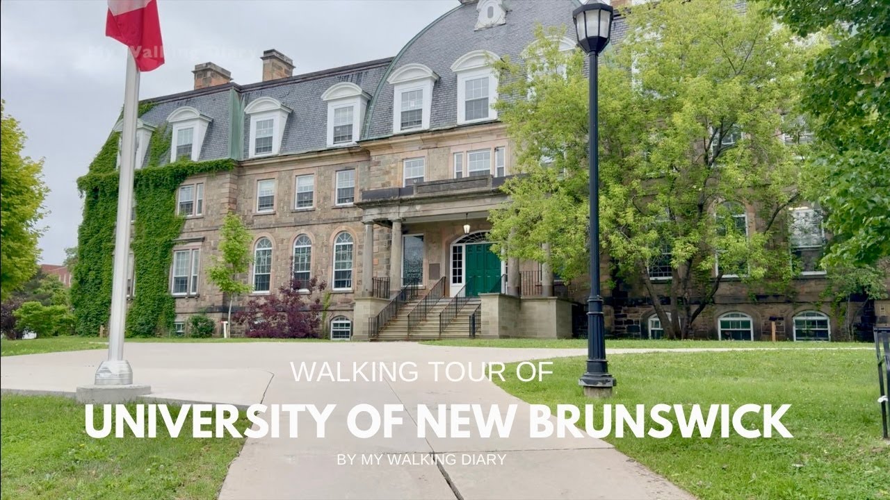 4K | Walking Tour of University of New Brunswick | Campus Walk | Fredericton, New Brunswick