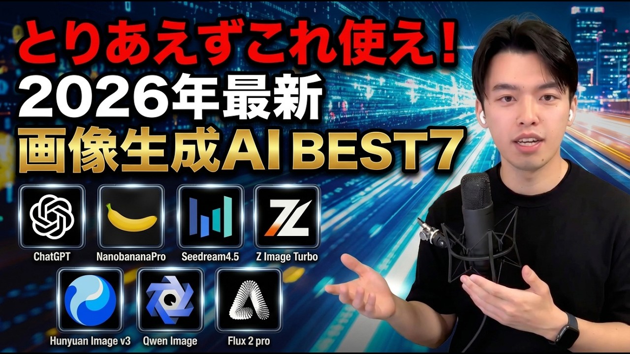【ChatGPT VS NanobananaPro】最強の画像生成AIはどれ？最新モデル7つを同じプロンプトで出力検証