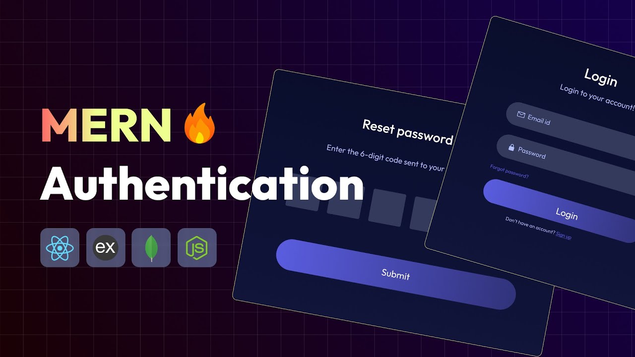 Complete MERN Authentication System With Password Reset, Email Verification, JWT auth