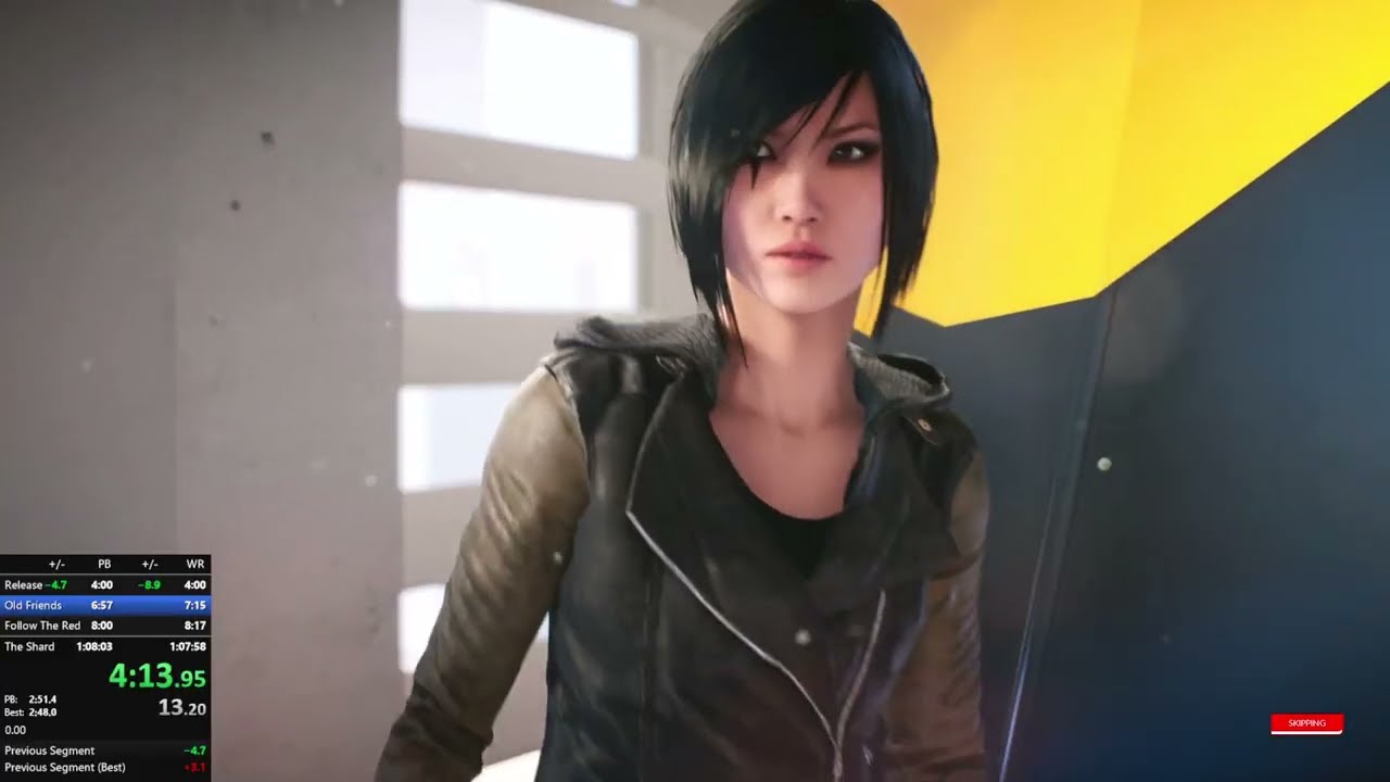 Mirror's Edge Catalyst - Any% 1:07:08 World Record
