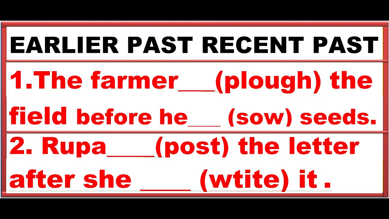 Earlier Past & Recent Past | English Grammar | Class 10 BSE Odisha Board 2026