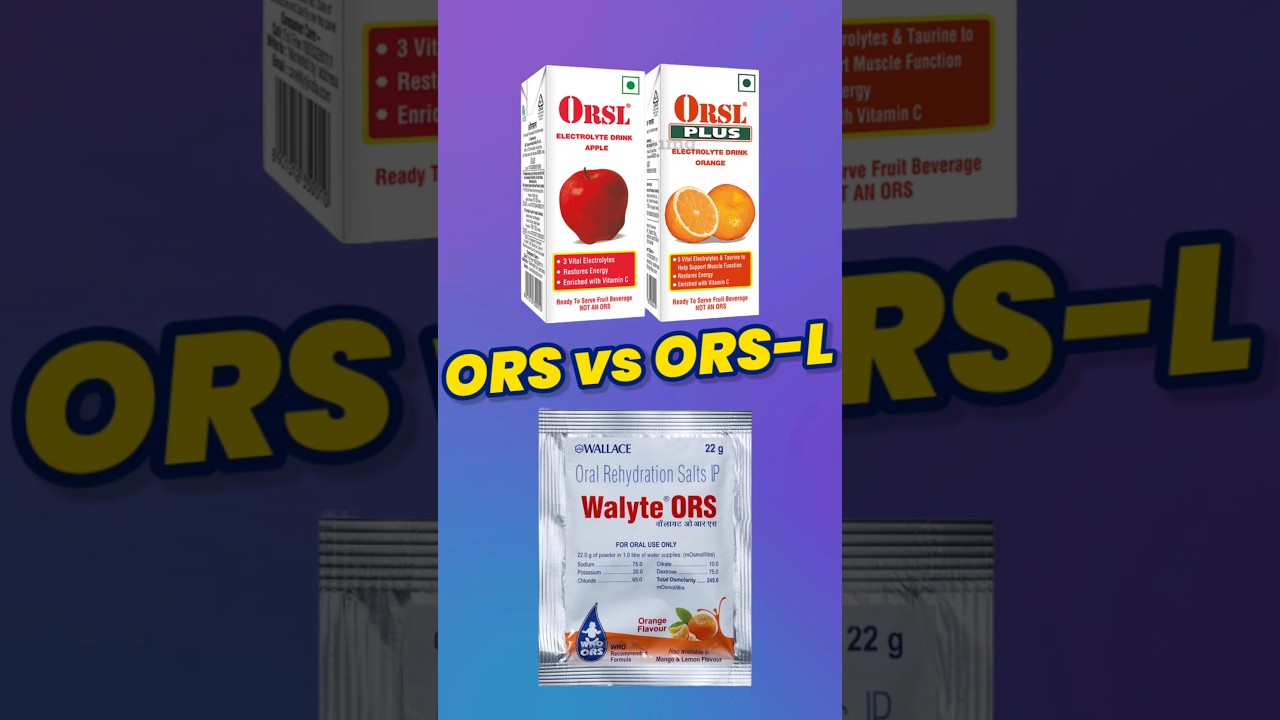 ORS vs ORS-L :  बच्चों के लिए क्या Best है ? | Dr. Sandip Gupta: Pediatrician