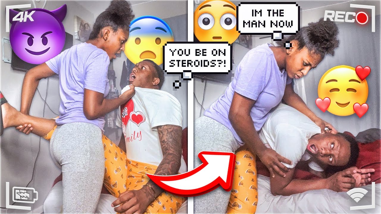 MANHANDLING My Boyfriend To See How He Reacts! *HILARIOUS*