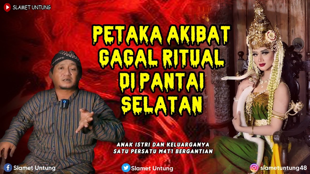 KISAH SERAM MENGERIKAN ❗❗ PETAKA AKIBAT GAGAL RITUAL DI PANTAI SELATAN BERUJUNG.. ❗❗ PODCAST HOROR