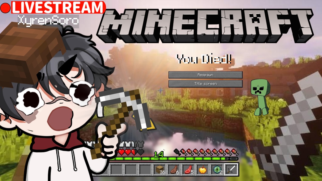 [LIVE] Playing MINECRAFT For The First Time!  | First Playthrough!! | ENVtuber | 📷 @xyren_soro