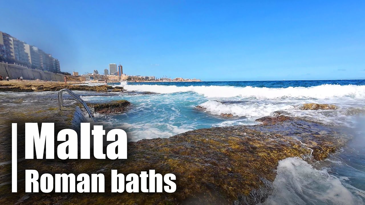 🌊 Roman baths | Fond Għadir Beach | Malta 🇲🇹