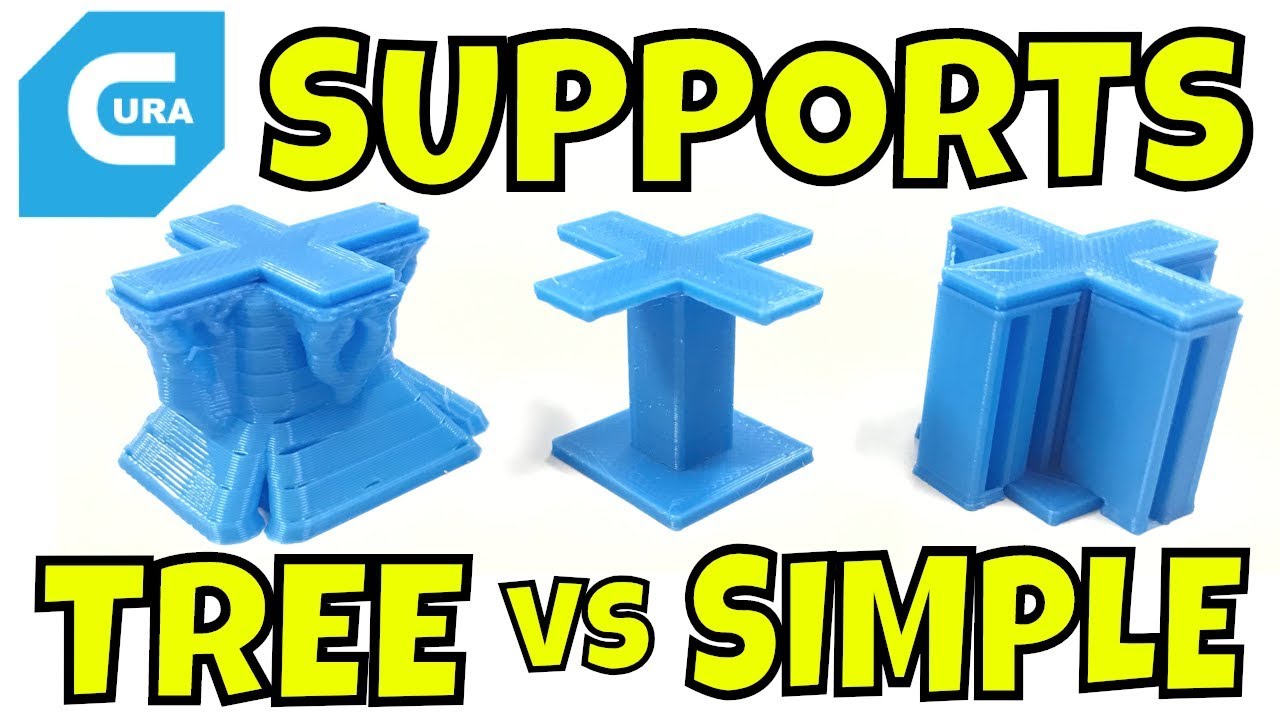 CURA - Tree Supports vs Standard Supports