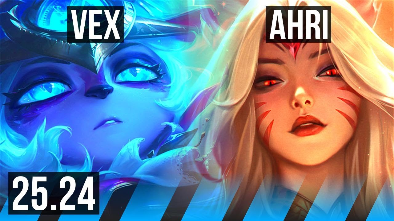 VEX vs AHRI (MID) | Good KDA: 11/1/6 | KR Master | 25.24