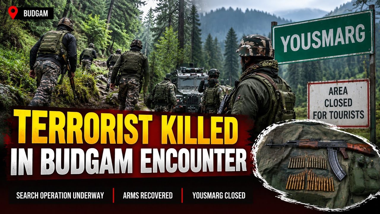 Terrorist Killed in Budgam's Pir Panjal Operation