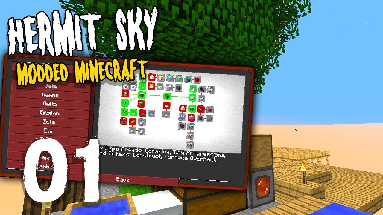 Hermit Sky: 1 | PILOT! | Modded Minecraft | Project Ozone 3