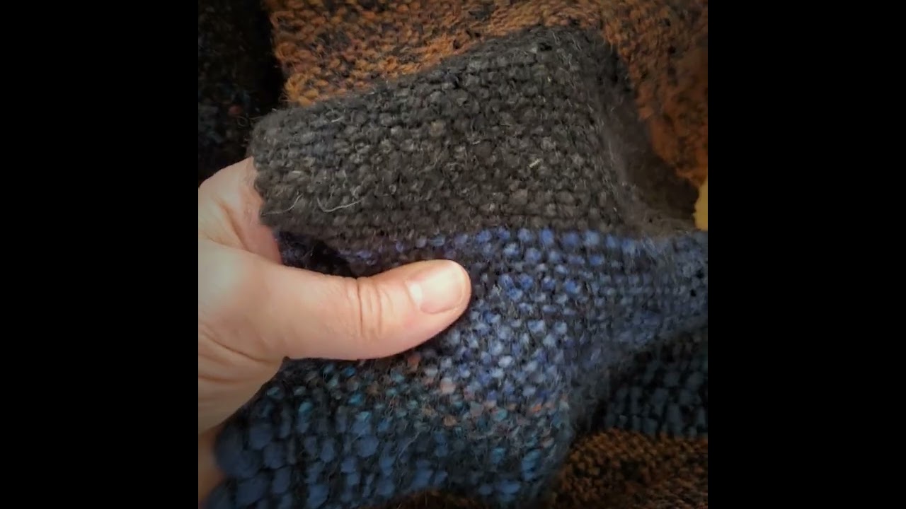 biotayarns handwoven wool scarf