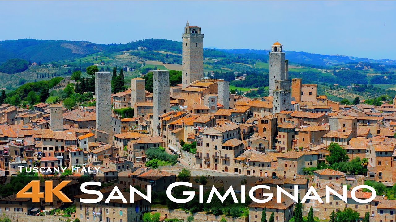 SAN GIMIGNANO 🇮🇹 Drone Aerial 4K | Tuscany Italy