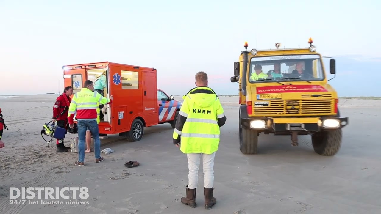Reddingsbrigade redt verwarde vrouw uit Noordzee Monster