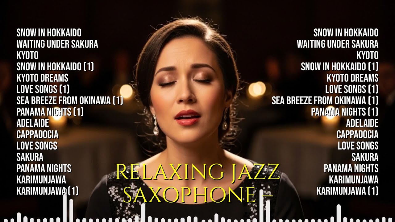 Relaxing Jazz Saxophone – Deep Focus Study Music | Snow in Hokkaido, Waiting Under Sakura, Kyoto