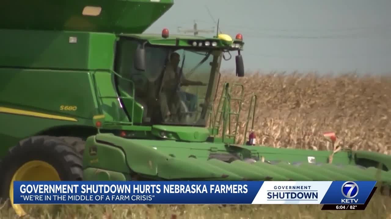 Federal government shutdown adds to Nebraska farmers' harvest pains