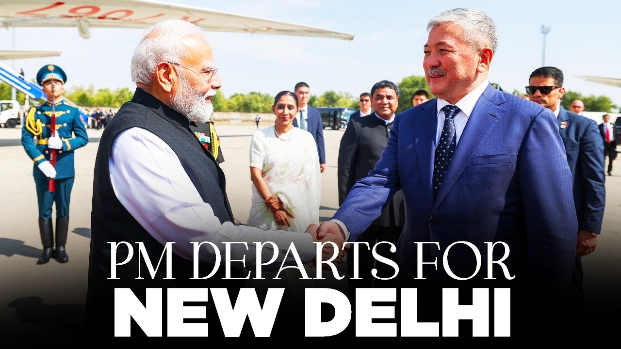 LIVE: PM Modi embarks for New Delhi from the Kyrgyz Republic