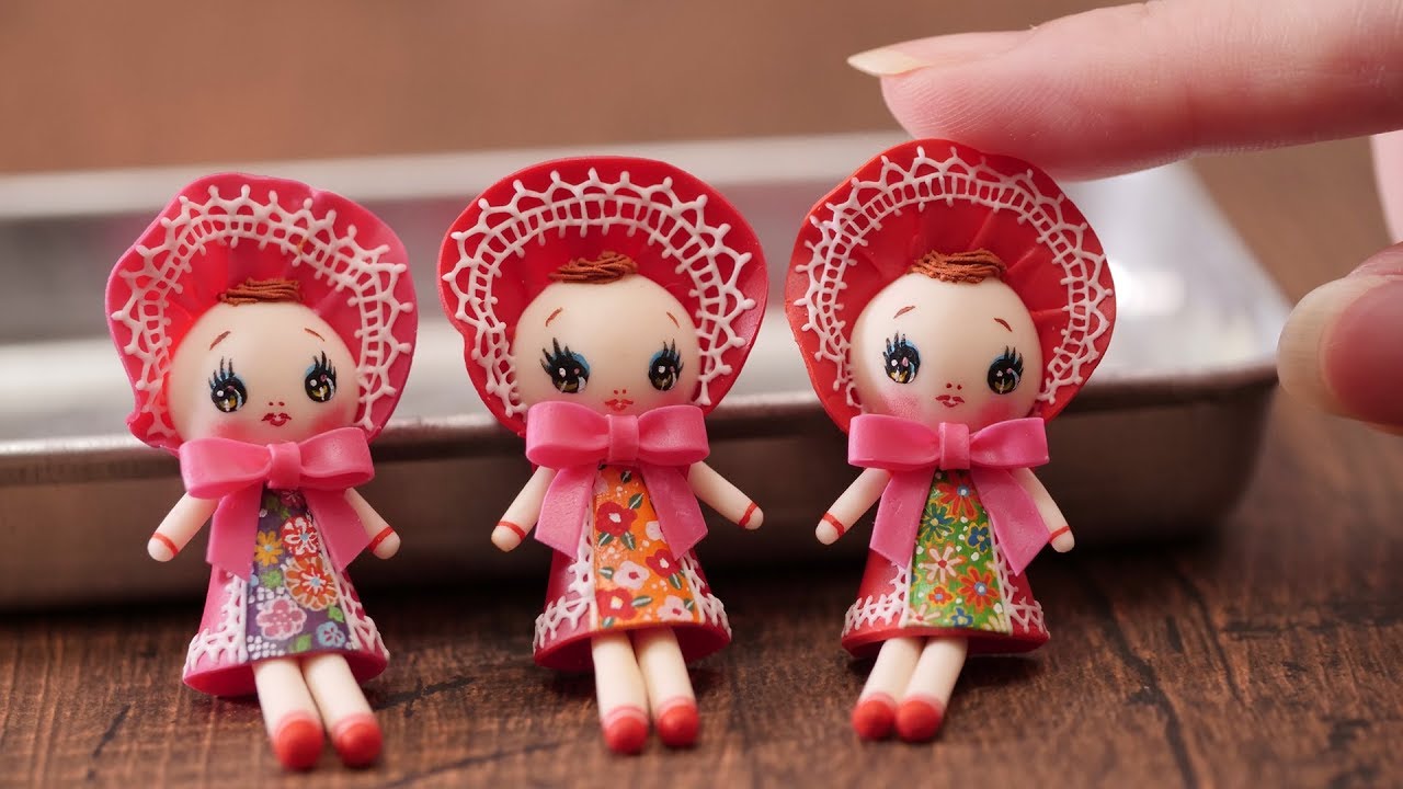 【樹脂風粘土グレイス】文化人形 DIY CLAY MINIATURE DOLLS [JAPANESE BUNKA DOLLS]