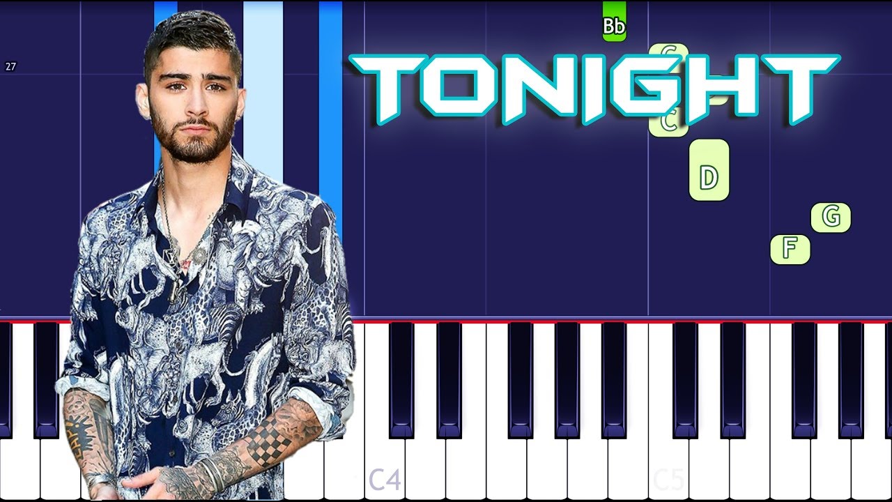 ZAYN - Tonight Piano Tutorial EASY (Icarus Falls) Piano Cover
