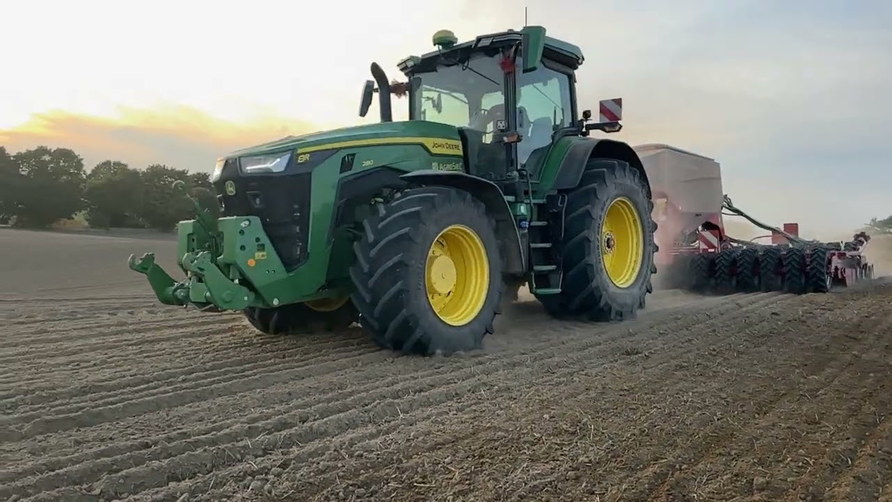 Siew pszenicy John Deere 8r280 Horsch Pronto 6DC