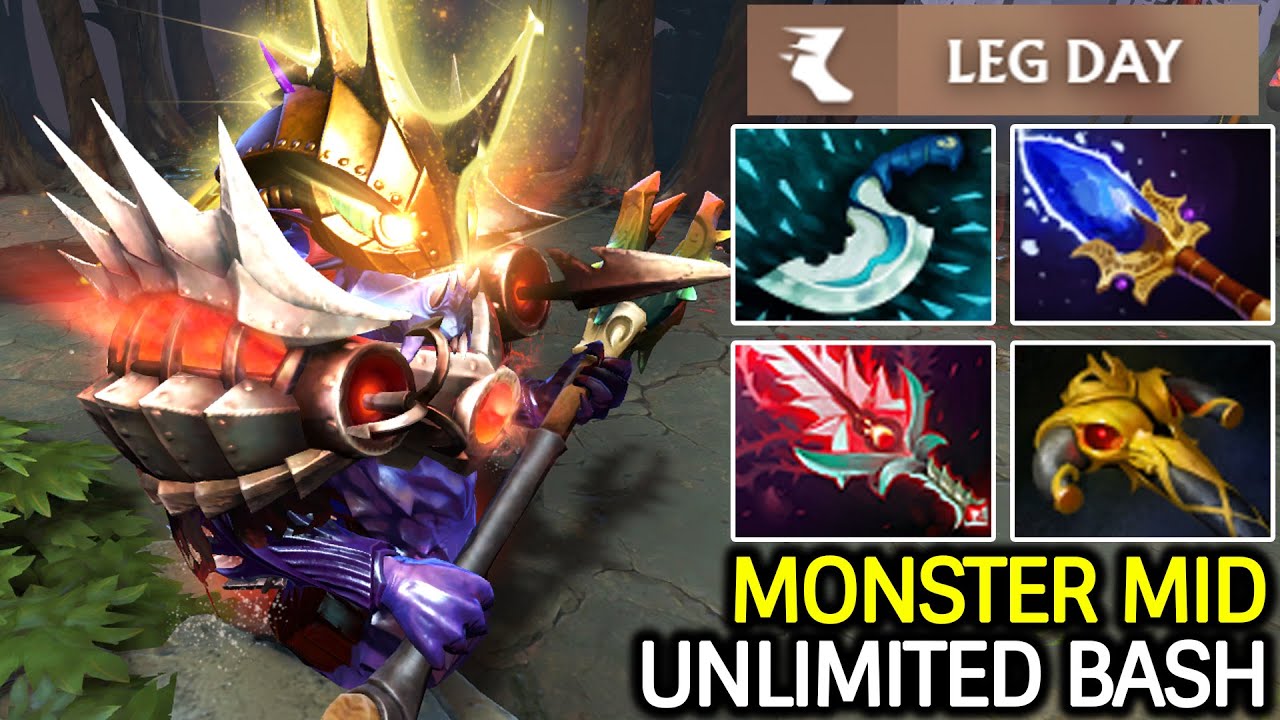 Slardar Unlimited Bash &ndash; Monster Mid 1v1 Solo Kill Anyone Dota 2
