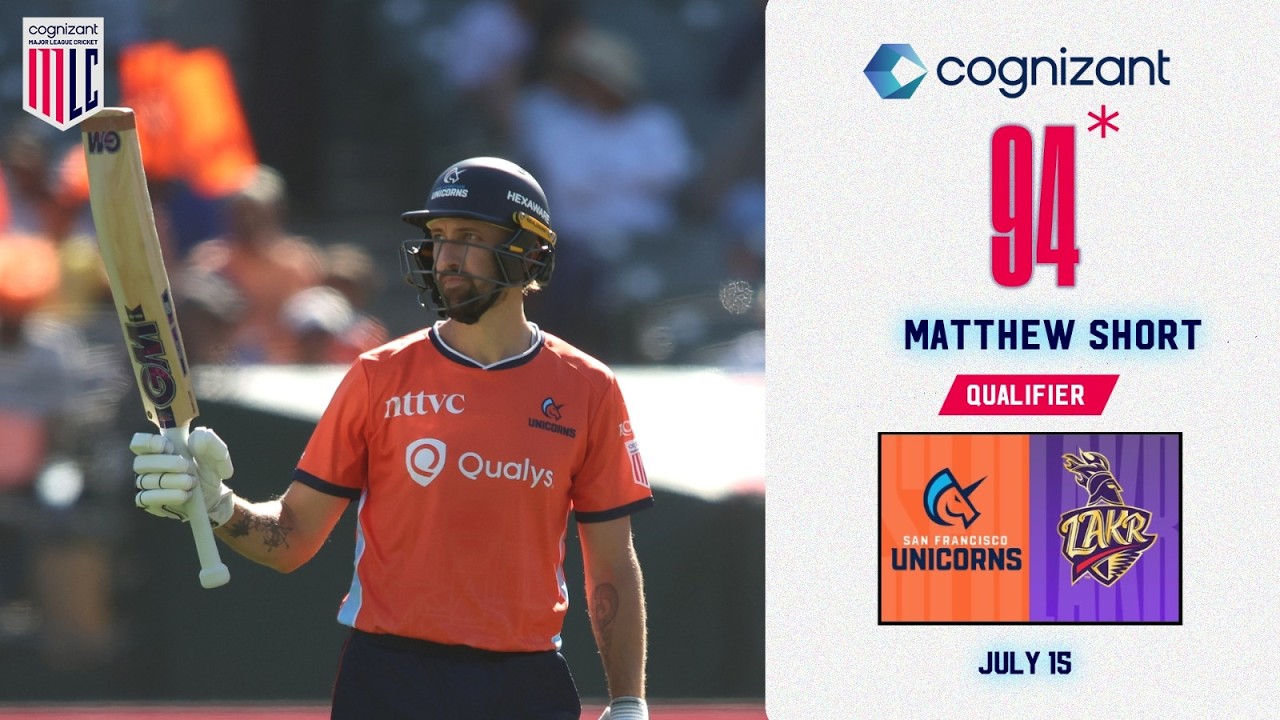 Matthew Short 94 NOT OUT vs the Knight Riders  | Cognizant Major League Cricket 2026