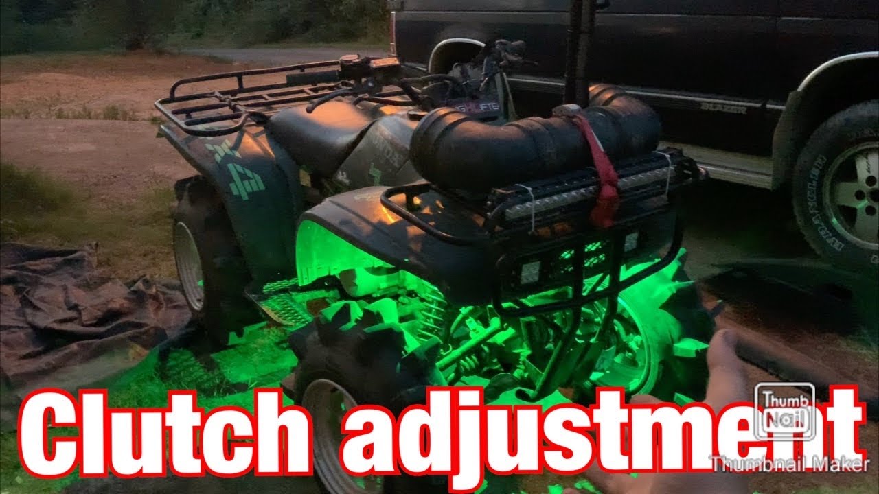 Honda 300 fourtrax clutch adjustment “how too”