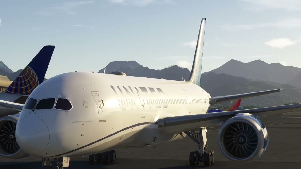 BRAVO AIRSPACE 787-8 on XBOX with cabin announcments