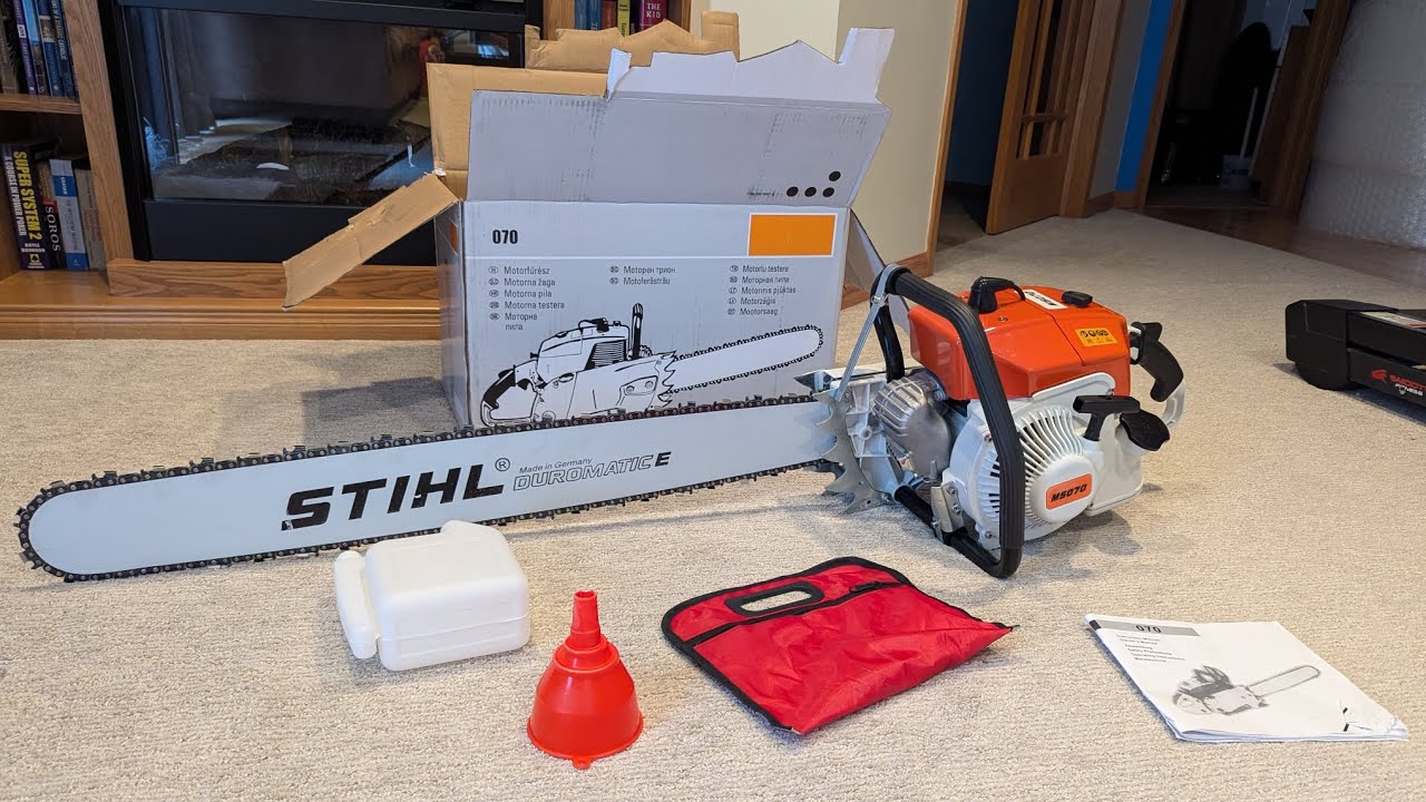 MS 070 Chainsaw Unboxing Stihl Clone 36'' Bar