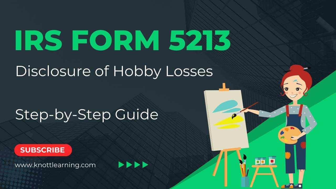 Be Careful of IRS Form 5213 for Hobby Losses...Avoid IRS Red Flags